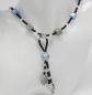 Preview: Muranoglass Necklace grey/blzue
